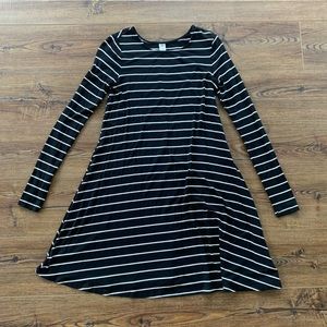 Black and White Striped Old Navy Dress